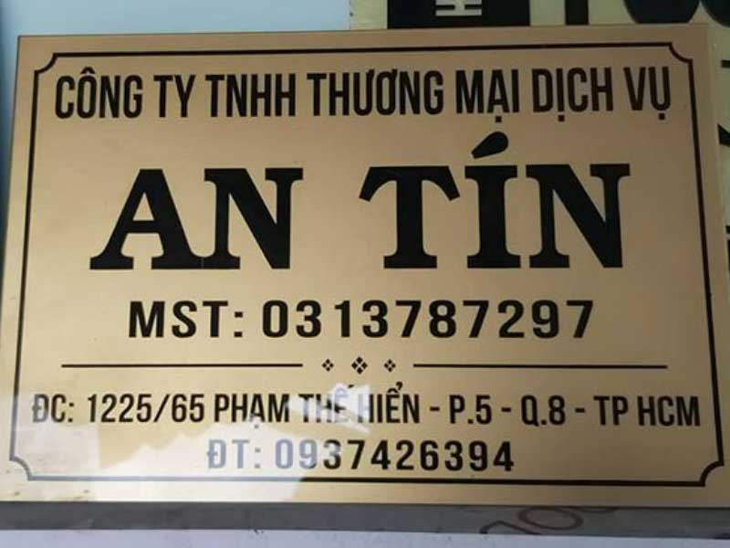 Hình ảnh bảng hiệu công ty đẹp và chuyên nghiệp