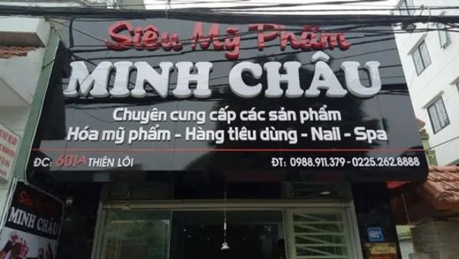 Mẫu biển quảng cáo mỹ phẩm đẹp