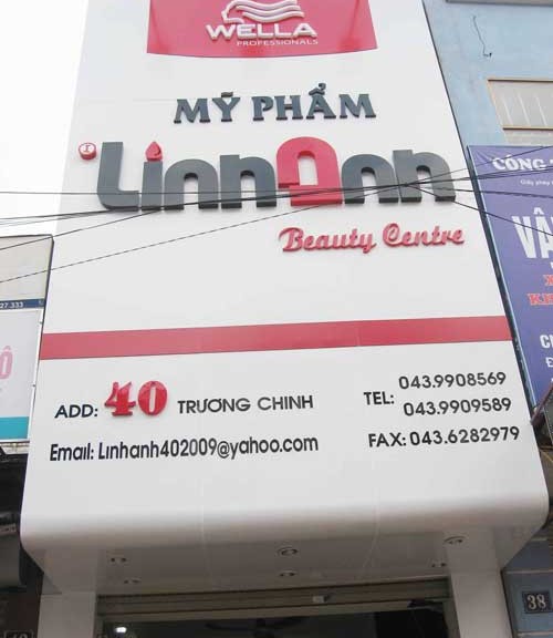 Mẫu biển quảng cáo mỹ phẩm đẹp