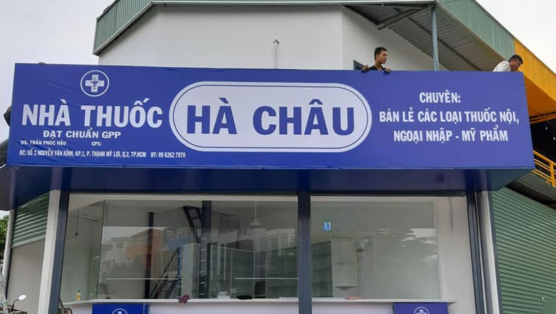 Mẫu bảng hiệu quầy thuốc tây đẹp