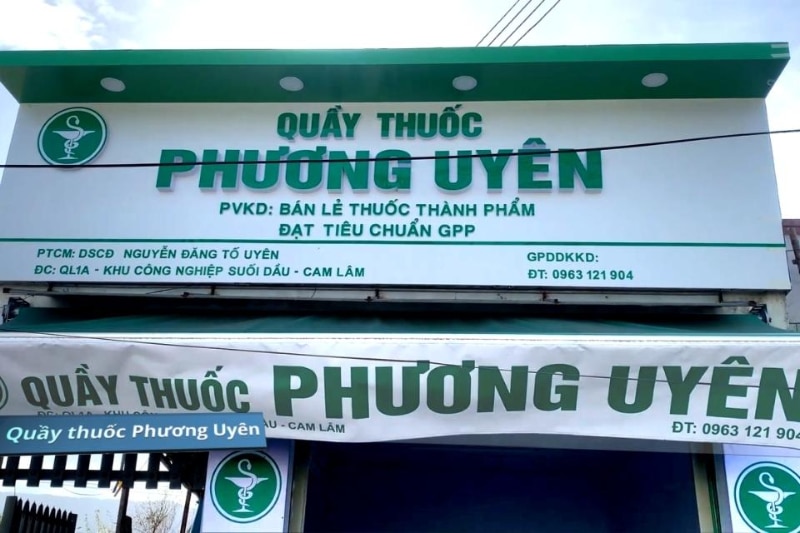 Mẫu bảng hiệu quầy thuốc tây đẹp