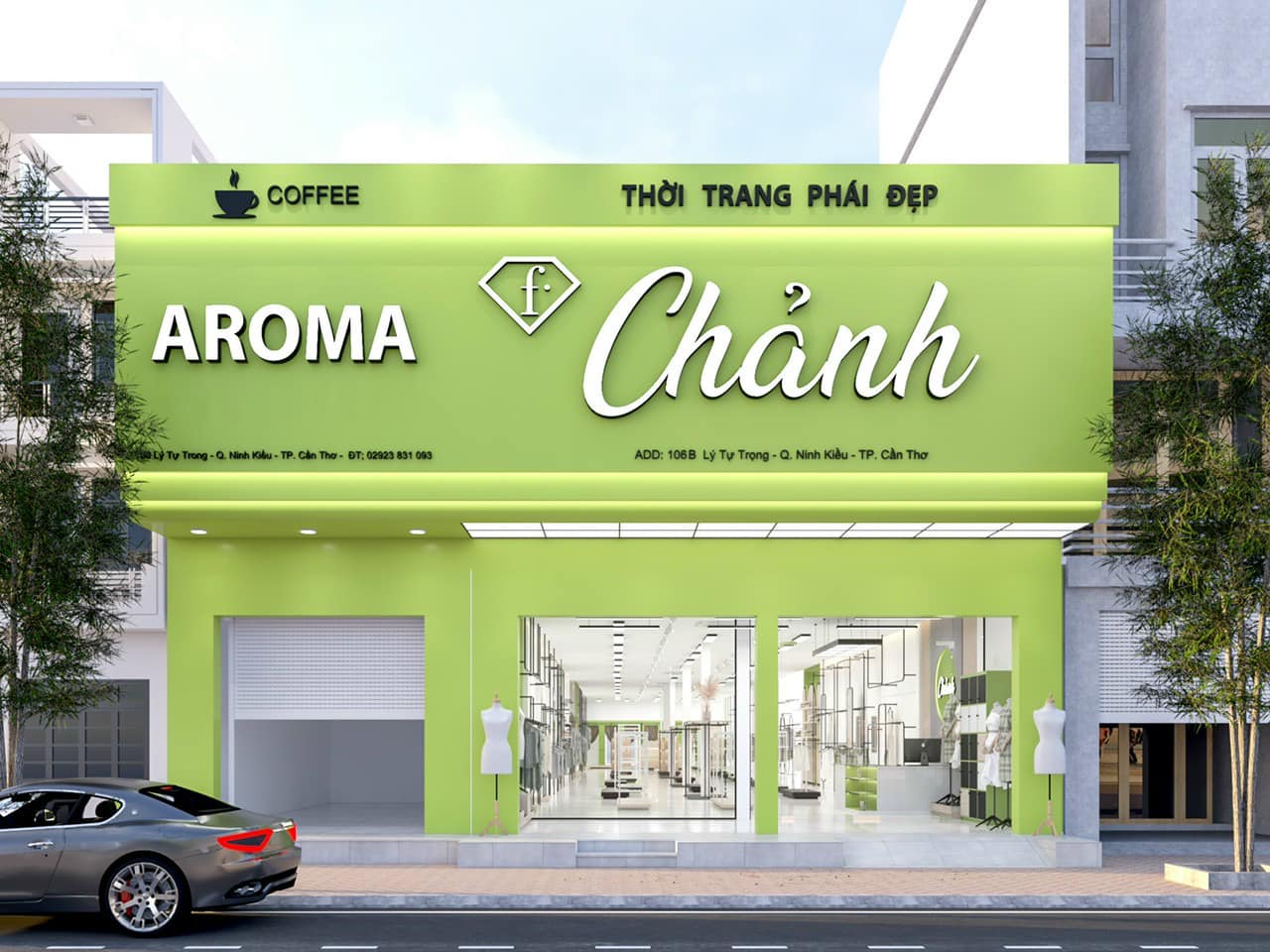 Biển quảng cáo shop quần áo nữ