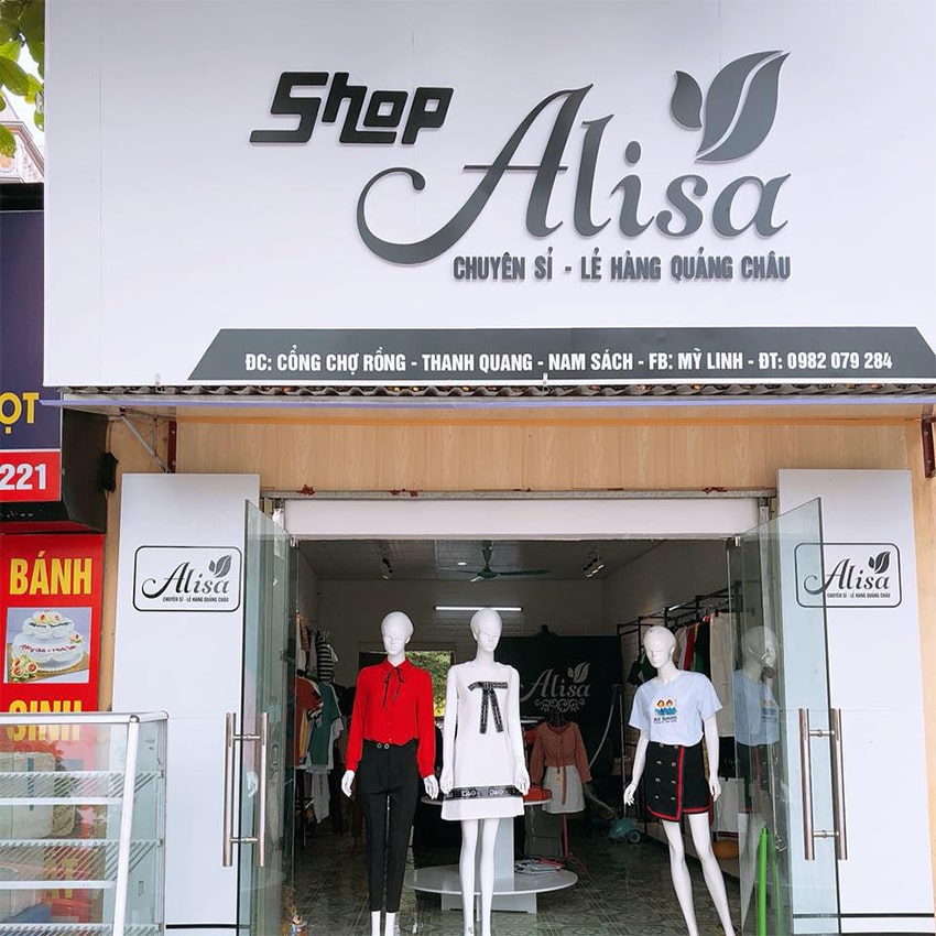 Biển quảng cáo shop quần áo nữ