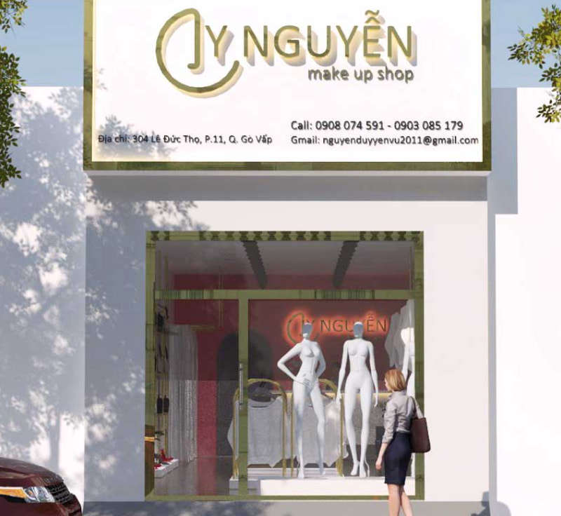 Biển quảng cáo shop quần áo nữ