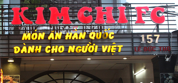 Biển quảng cáo khung sắt