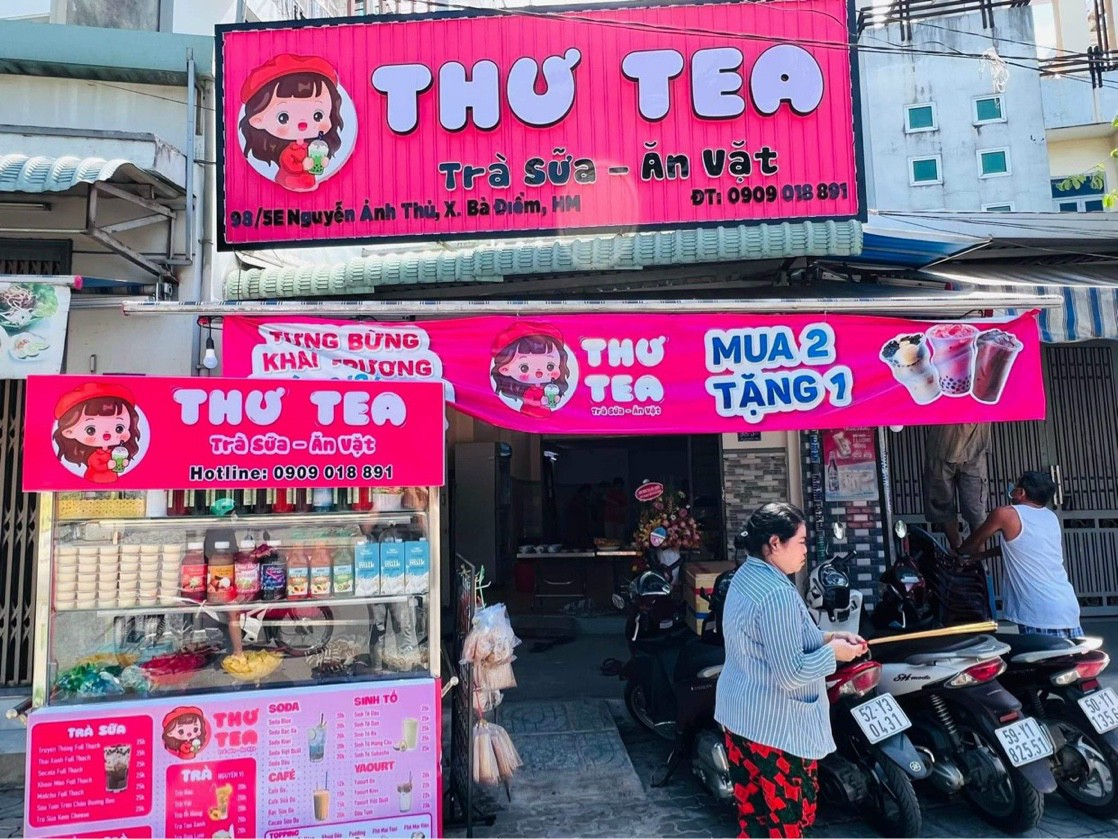 Bảng Hiệu Hộp Đèn Trà Sữa