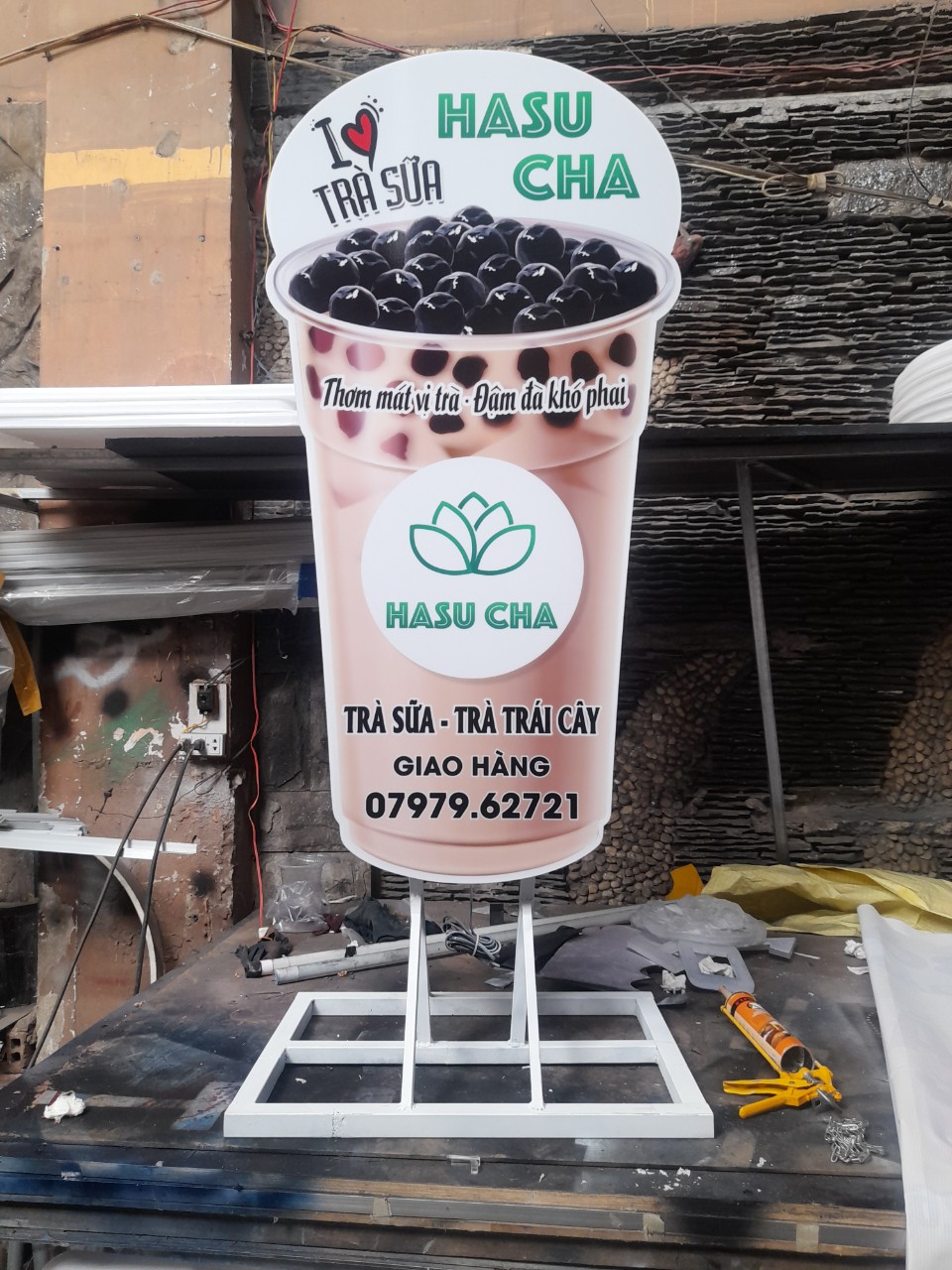 Bảng Hiệu Hộp Đèn Trà Sữa