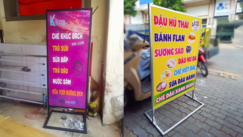 Mẫu Biển Quảng Cáo Đồ Ăn Vặt