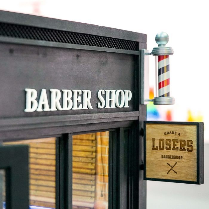 Thiết kế bảng hiệu barber shop