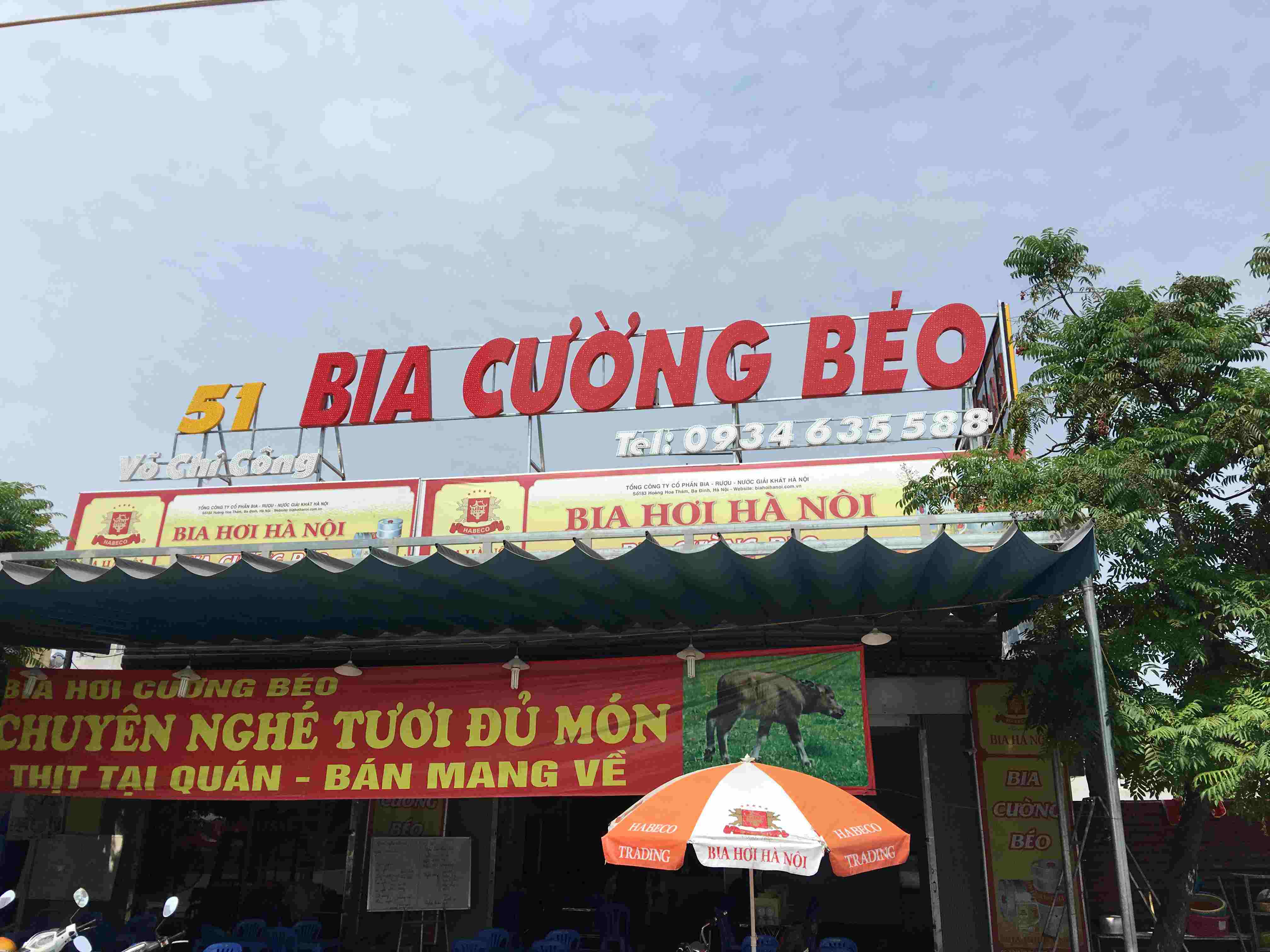 Bảng quảng cáo quán nhậu