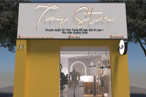 Mẫu biển quảng cáo shop quần áo đẹp