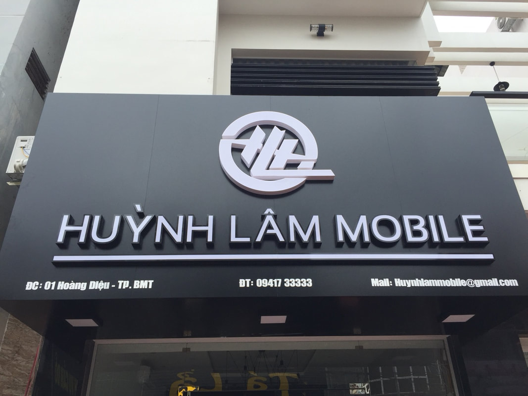 Biển quảng cáo alu gắn chữ nổi