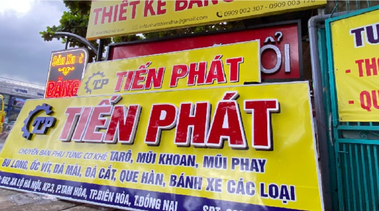 Mẫu chữ biển quảng cáo