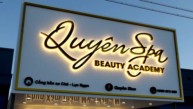 Các mẫu biển spa đẹp