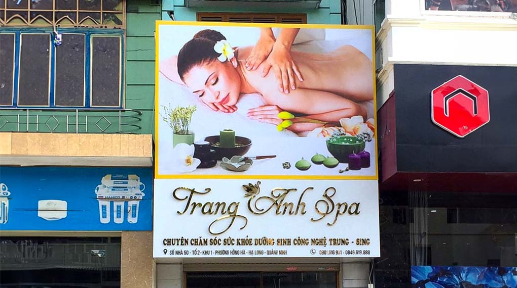 Các mẫu biển spa đẹp