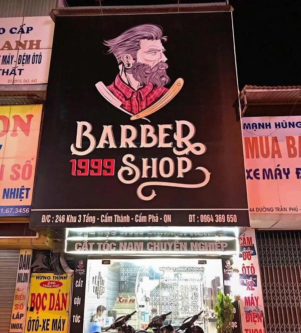 Mẫu biển quảng cáo tiệm tóc đẹp