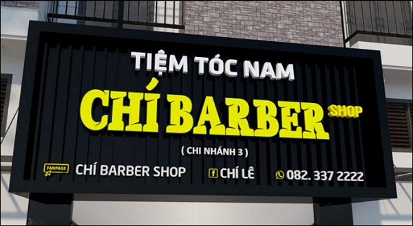 Mẫu biển quảng cáo tiệm tóc đẹp