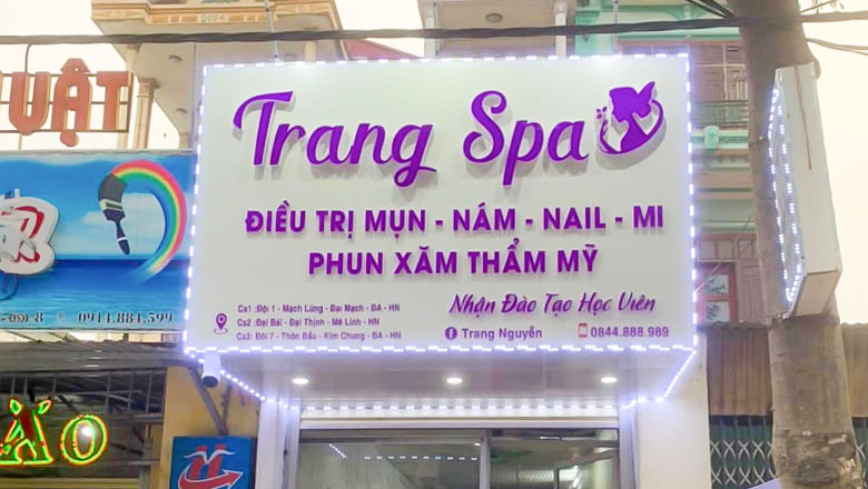 Biển hiệu phun xăm thẩm mỹ đẹp