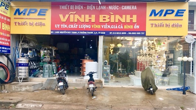 Mẫu biển quảng cáo điện nước đẹp