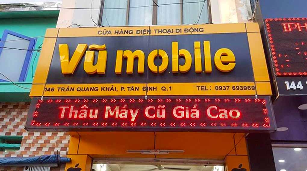 Bảng Hiệu Cửa Hàng Điện Thoại