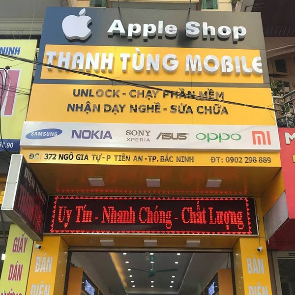Bảng Hiệu Cửa Hàng Điện Thoại