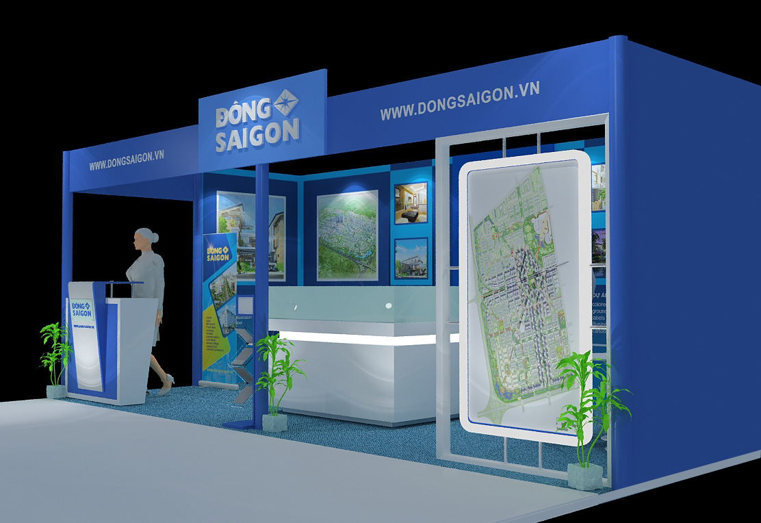 Làm booth quảng cáo
