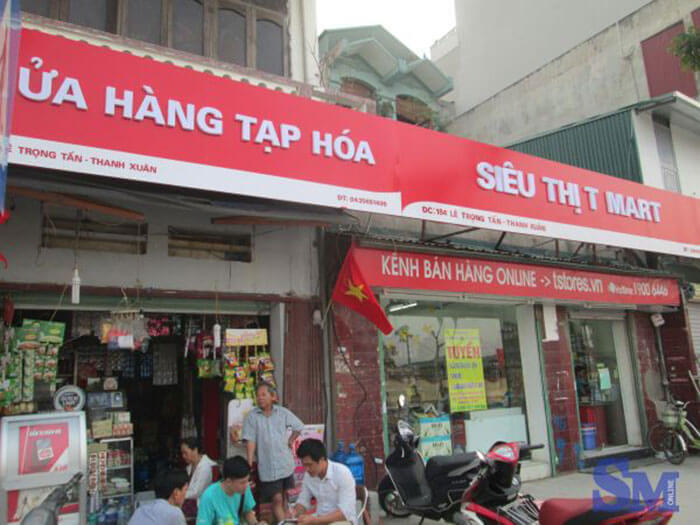 Mẫu bảng hiệu cửa hàng tạp hóa đẹp