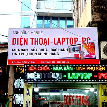 Mẫu biển quảng cáo cửa hàng điện thoại đẹp