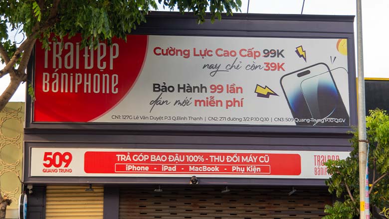 Mẫu biển quảng cáo cửa hàng điện thoại đẹp