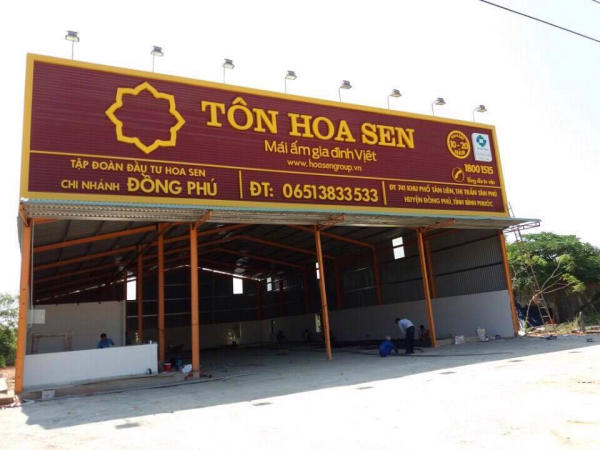Mẫu bảng hiệu công ty xây dựng đẹp