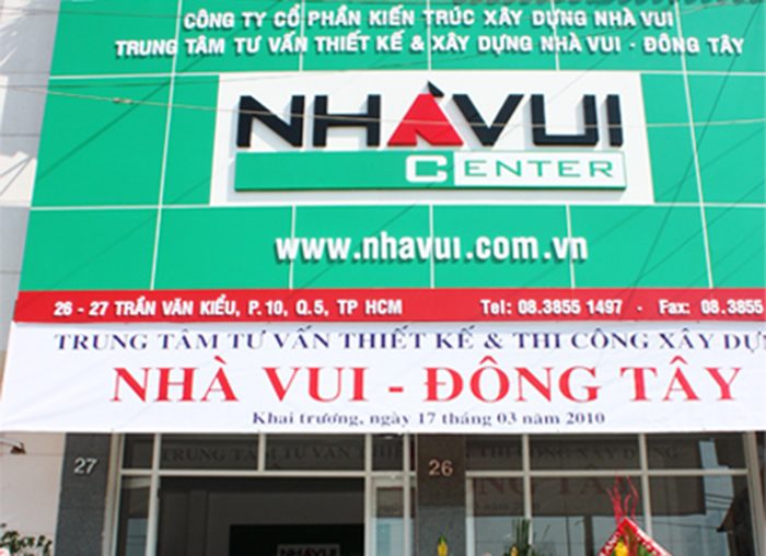 Mẫu bảng hiệu công ty xây dựng đẹp