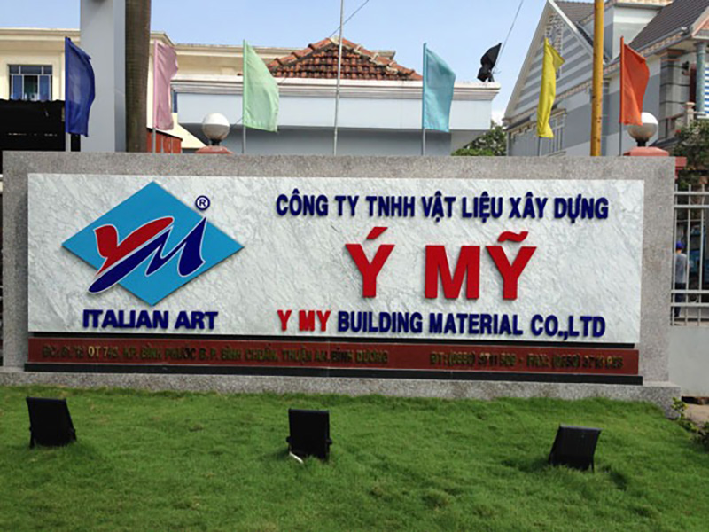 Mẫu bảng hiệu công ty xây dựng đẹp