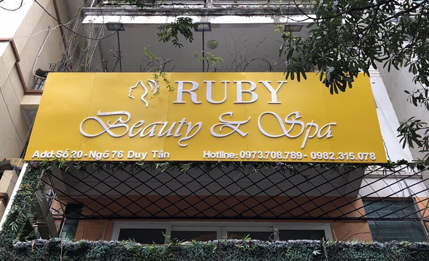 Những mẫu bảng hiệu spa đẹp