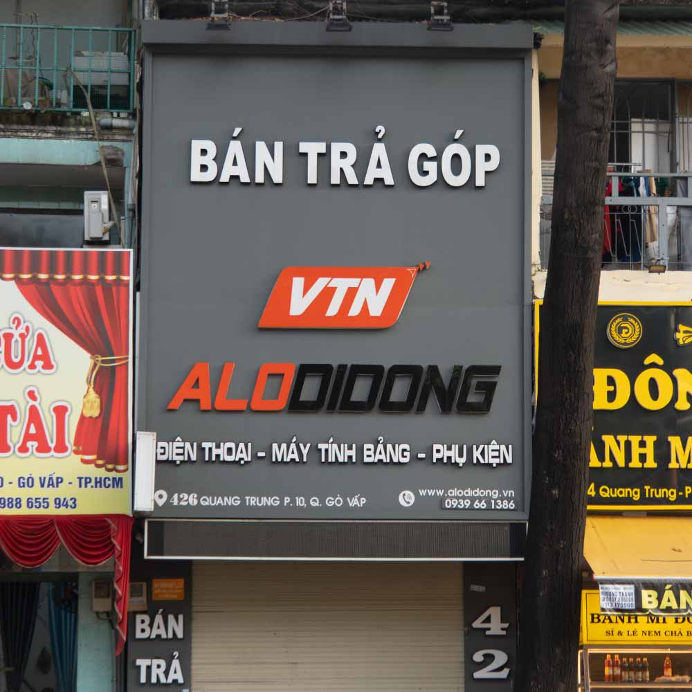 Bảng hiệu tiệm điện thoại