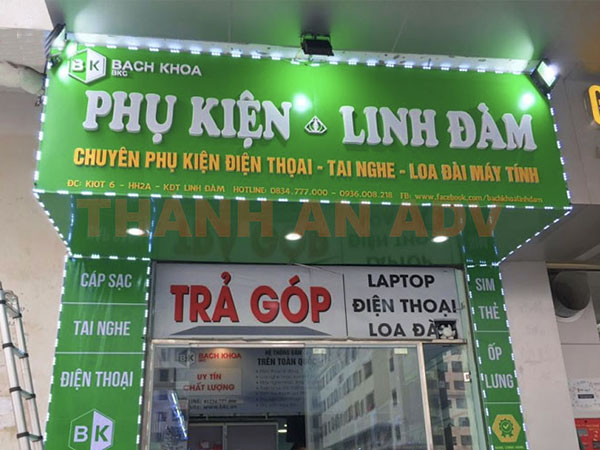 Bảng hiệu tiệm điện thoại