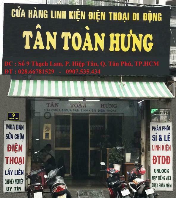 Bảng hiệu tiệm điện thoại