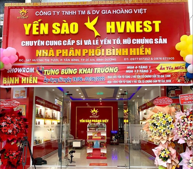 Bảng hiệu yến sào đẹp