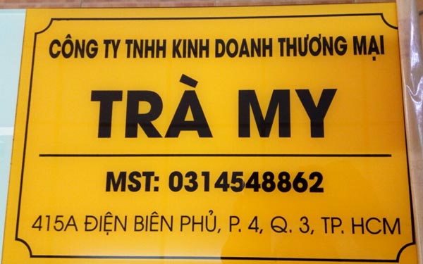 Làm bảng hiệu tên công ty