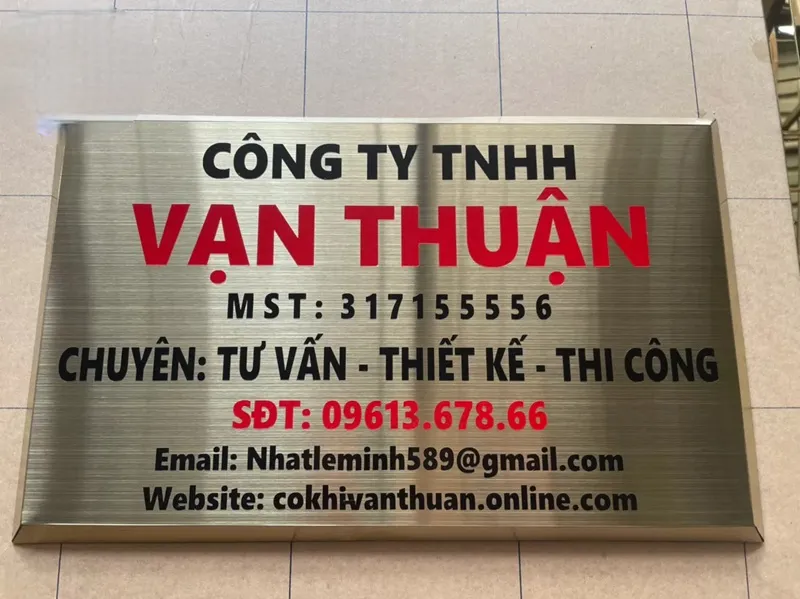 Làm bảng hiệu tên công ty