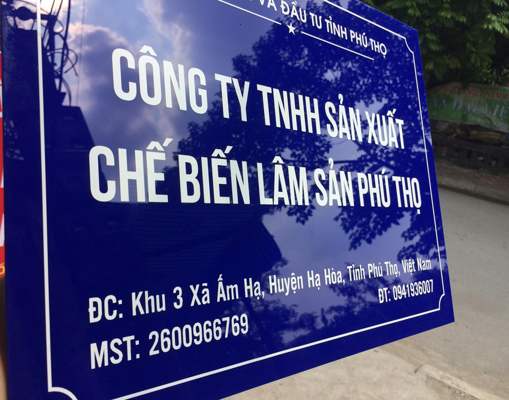 Làm bảng hiệu tên công ty