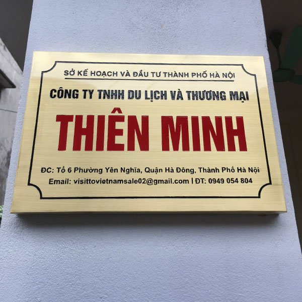 Làm bảng hiệu tên công ty