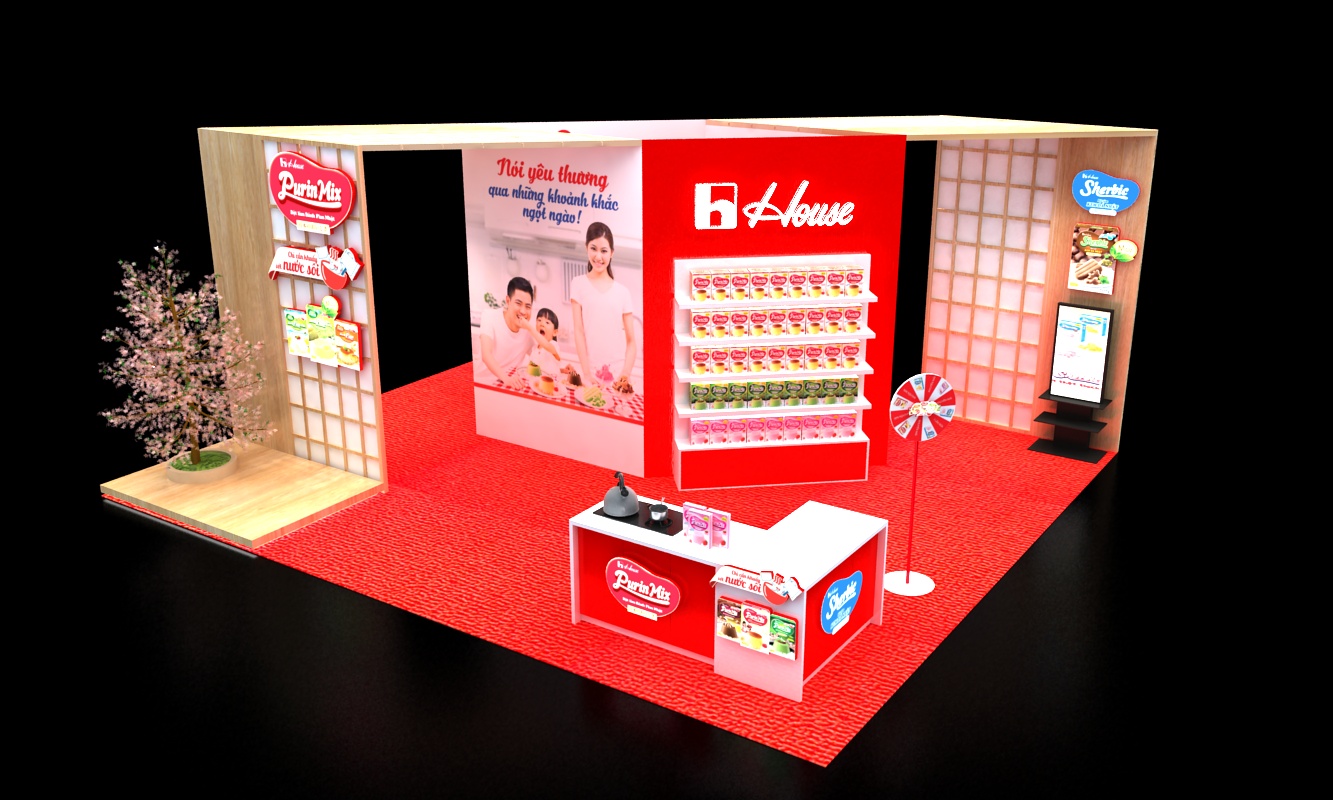 Làm booth bán hàng