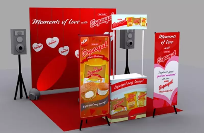Làm booth bán hàng