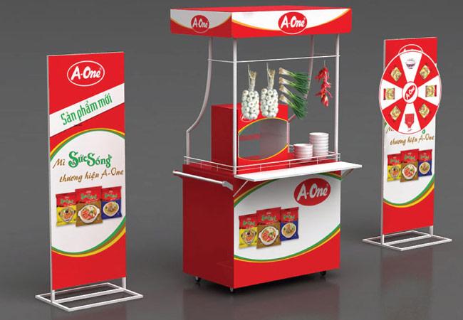 Làm booth bán hàng