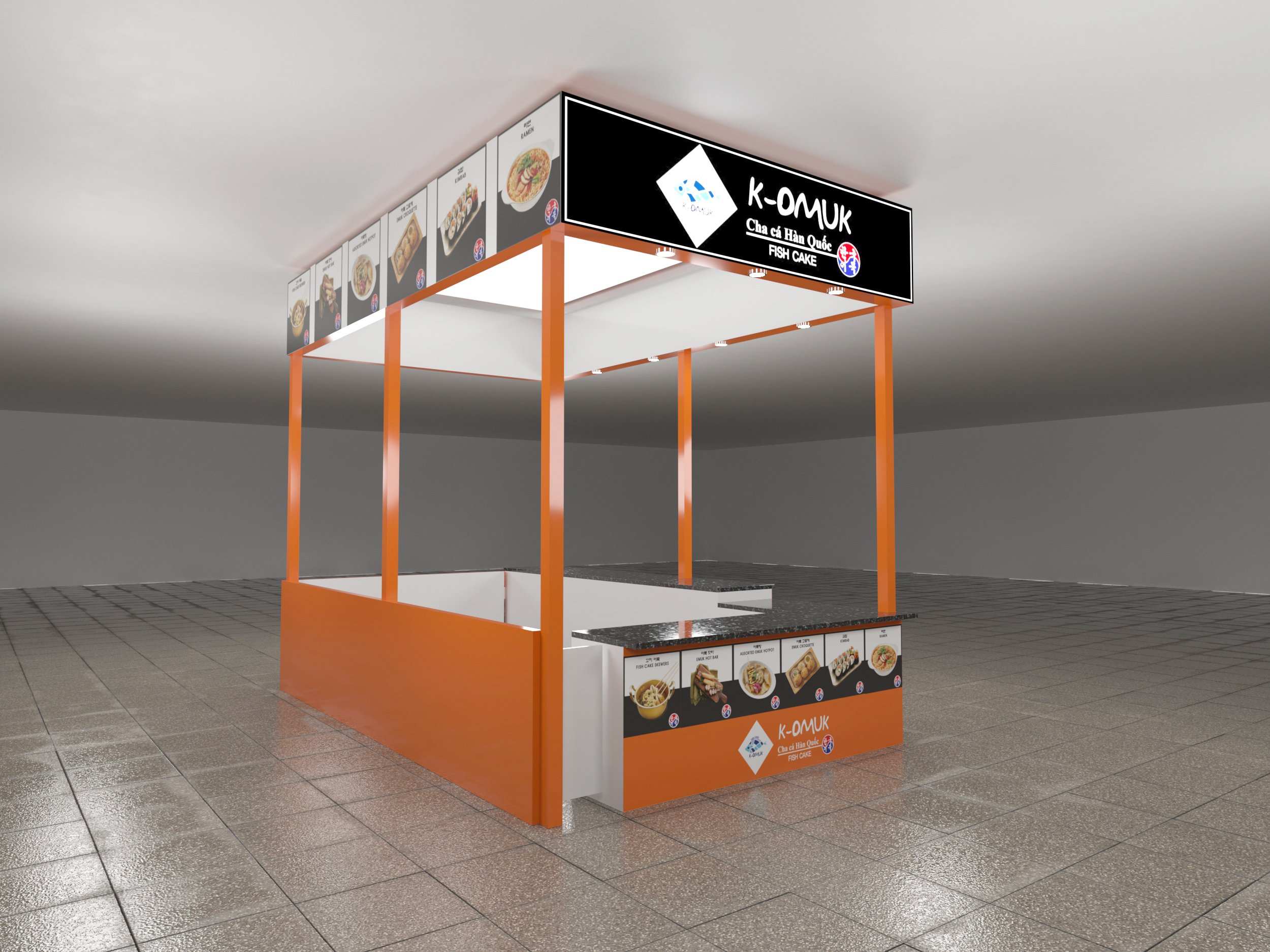 Làm booth bán hàng