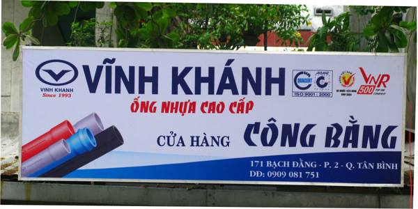 Biển quảng cáo ngang