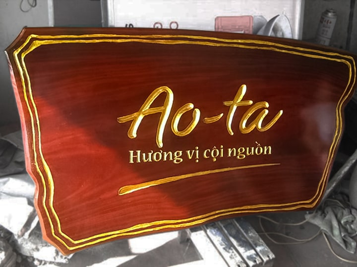 Bảng quảng cáo bằng gỗ