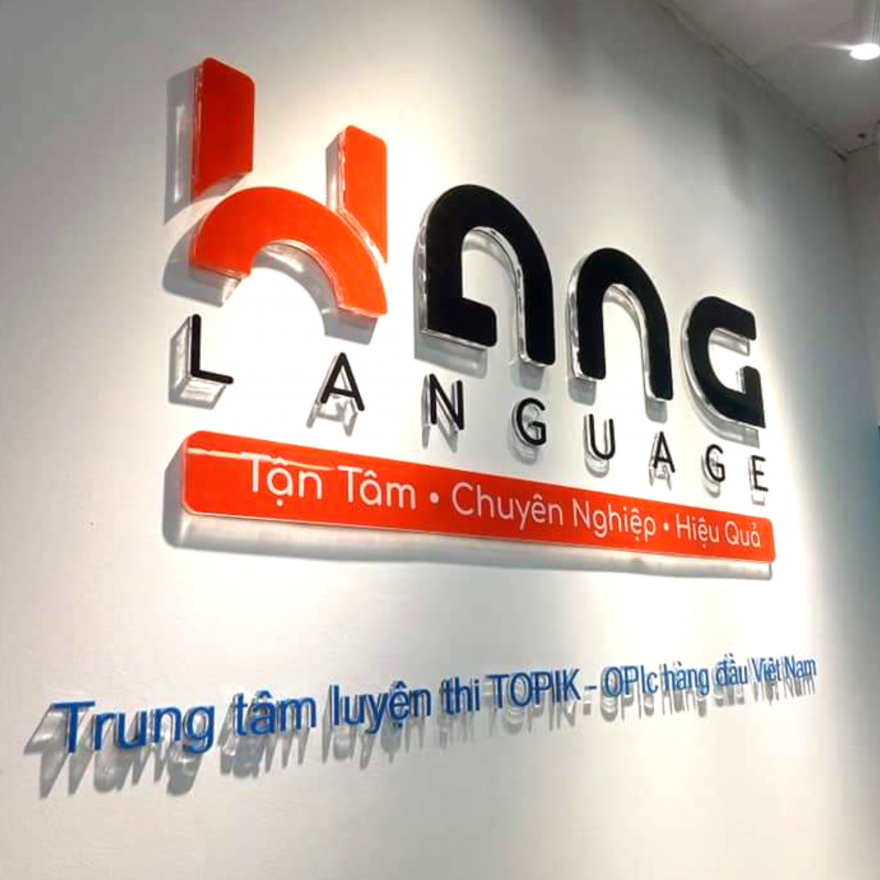Làm logo treo tường