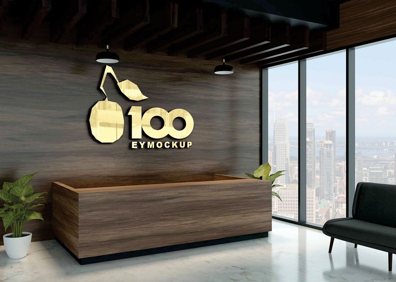 Làm logo treo tường