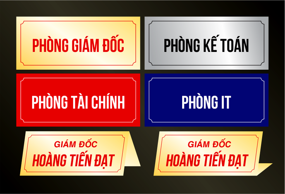 Bảng tên phòng làm việc